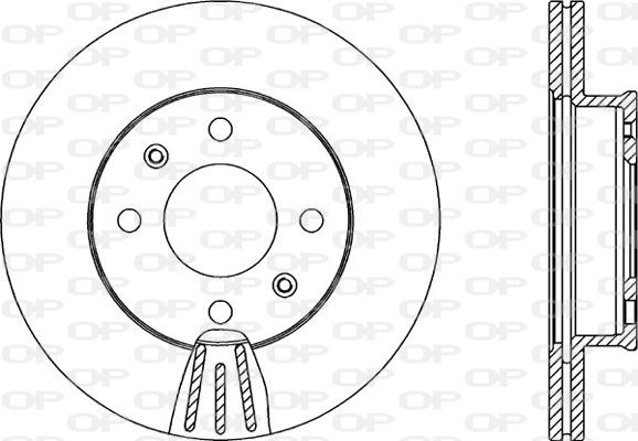 OPEN PARTS Тормозной диск BDA2140.20